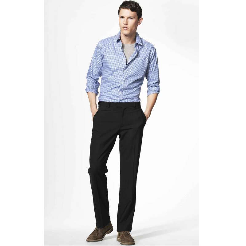 Basic Leg Trousers, Light Black, large image number 2