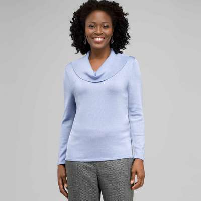 Draped Cowl Neck